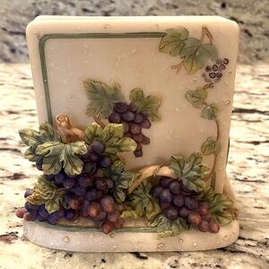 Hand Painted Grape Themed Coaster Set